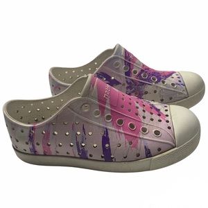 Native Jefferson Print Pink and Purple Child Size 11
